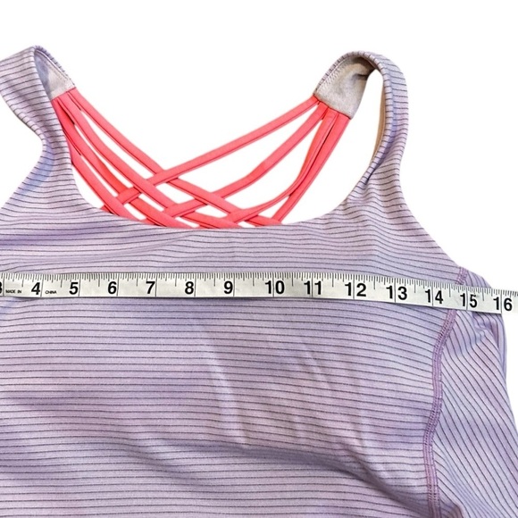 Lululemon Wild Tank-Size 8- Strappy Bra Draped Back Lightweight Athletic Tank - Picture 12 of 13